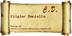 Czigler Daniella névjegykártya